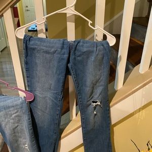 Girls distress jeans